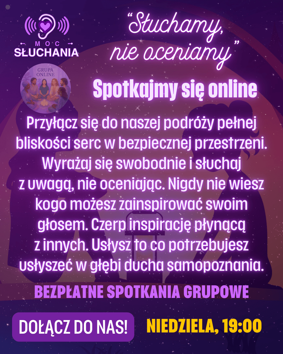 Dołącz do naszych spotkań grupowych.